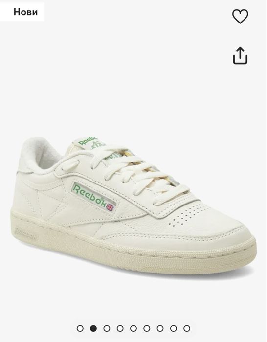 Reebok кецове EO-CLUB C 85 VINTAGEЕкрю