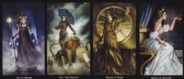 Set carti de TAROT SF Arta Steampunk ORIGINAL,ed lim LUX fmare-SIGILAT