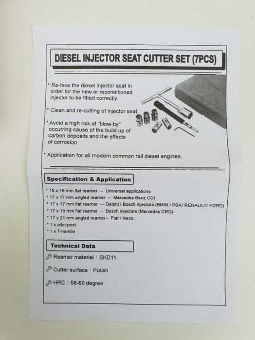 Freza rectificat reconditionat scaun scaune injectoare