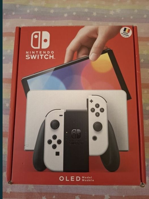 Nintendo Switch oled white cu accesorii