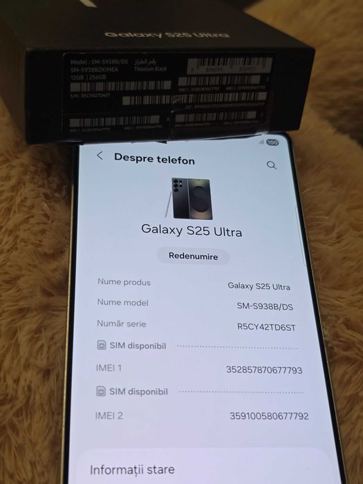 Samsung Galaxy S25 Ultra 256GB Titanium Gray/Black