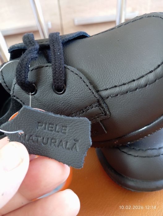 Pantofi băiețel din piele