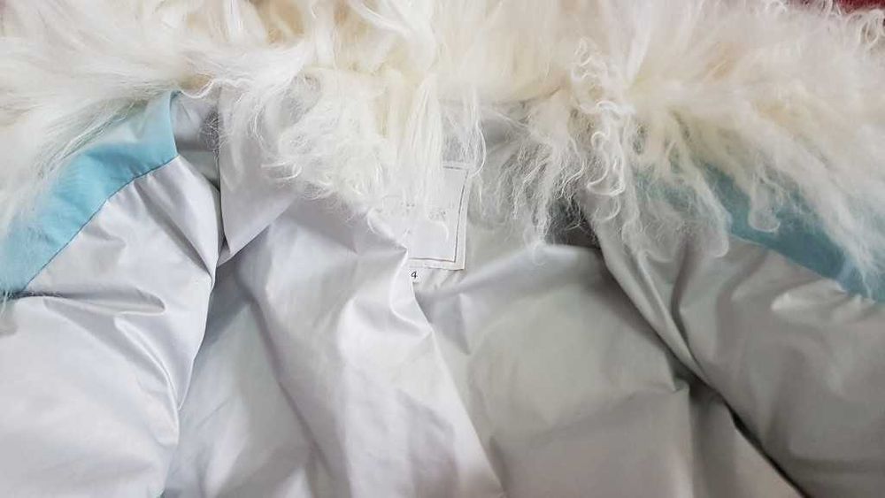 Италианско марково яке,естествен косъм лама,естествена кожа