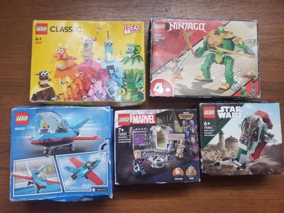 5 cutii lego sigilate pt copii