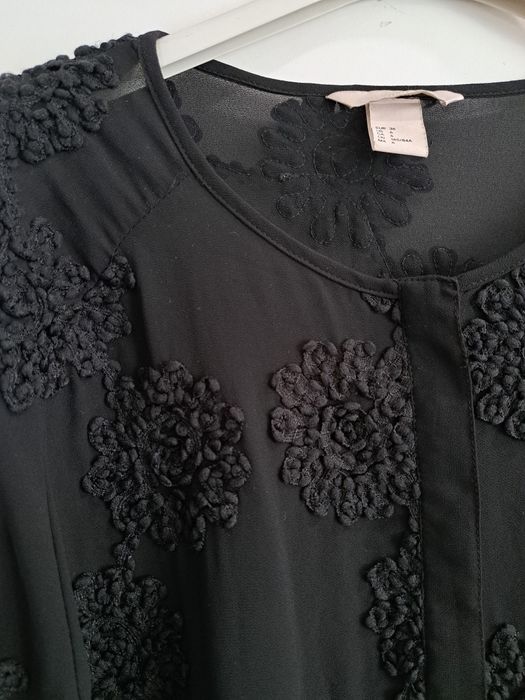 H&M риза с 3d цветя р-р С