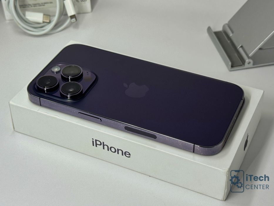 iPhone 14 Pro, 256GB, Purple, 100% батерия, ОТЛИЧЕН, ГАРАНЦИЯ!