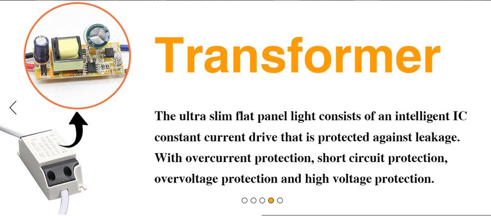 Комплект от 5 LED Спот Лампи за Вграждане 7W 700lm, Топло бяло 3000K