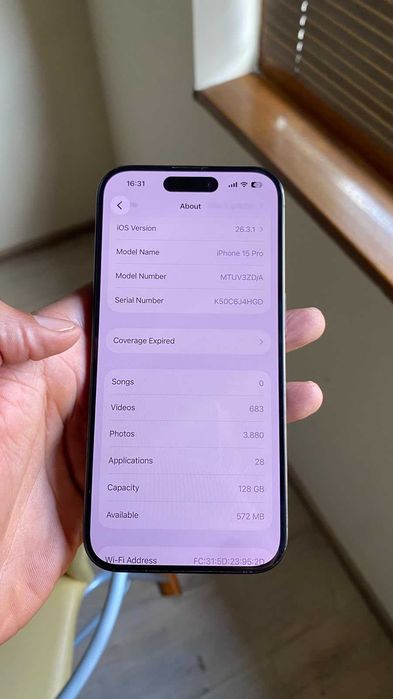 iPhone 15 Pro 128GB – Blue Titanium | 450€ | Варна