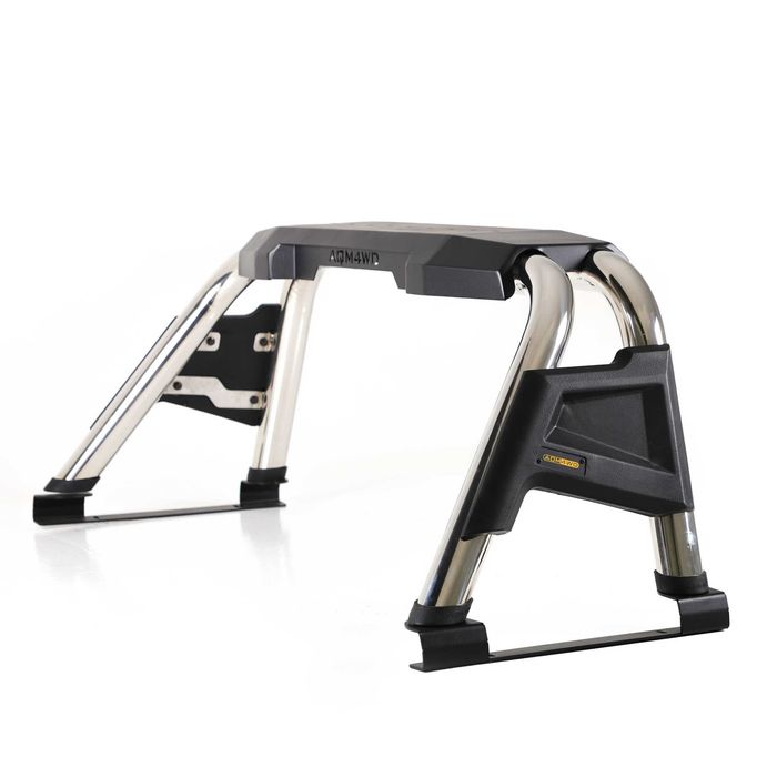 Rollbar Double Plus Chrome Toyota Hilux (2015-2024) AQM4WD PRB01