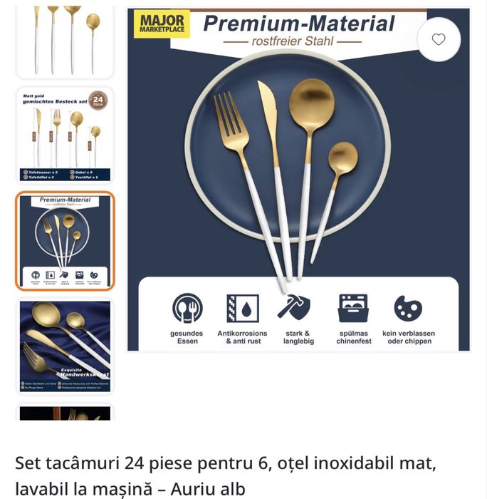 Vand set tacamuri aurii