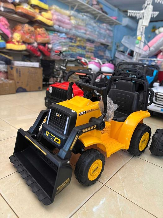 Excavator electric Kinderauto BJYT1066 60W 6V cu telecomanda Yellow