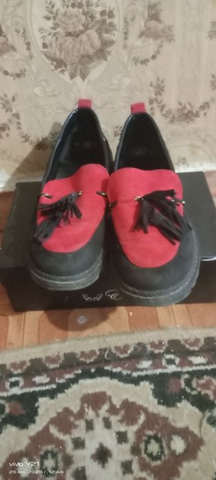 Туфли натуральный замш