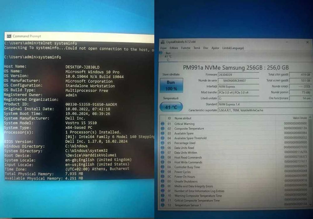 Laptop Dell Vostro 15 3510, Intel i5 Gen 11, SSD NVMe, aproape NOU