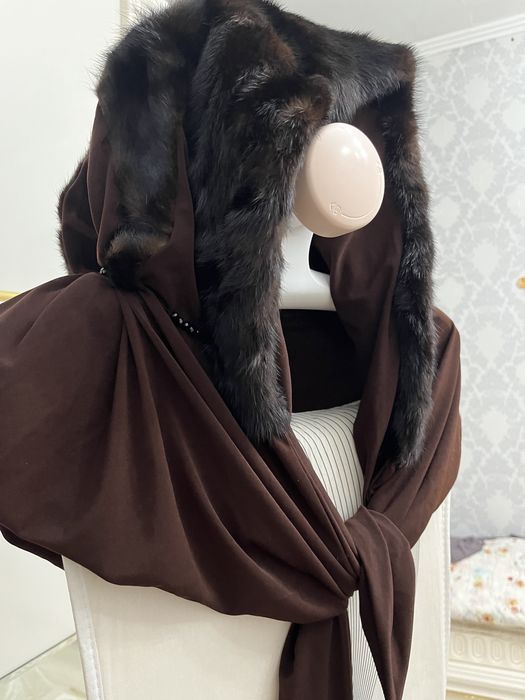 Норка платок шапка