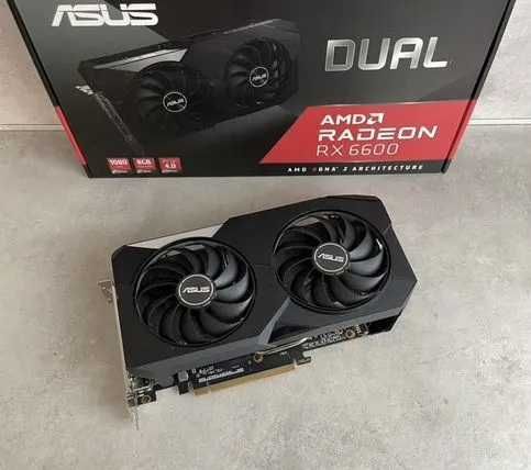 Видеокарта RX 6600 ASUS DUAL 8GB
