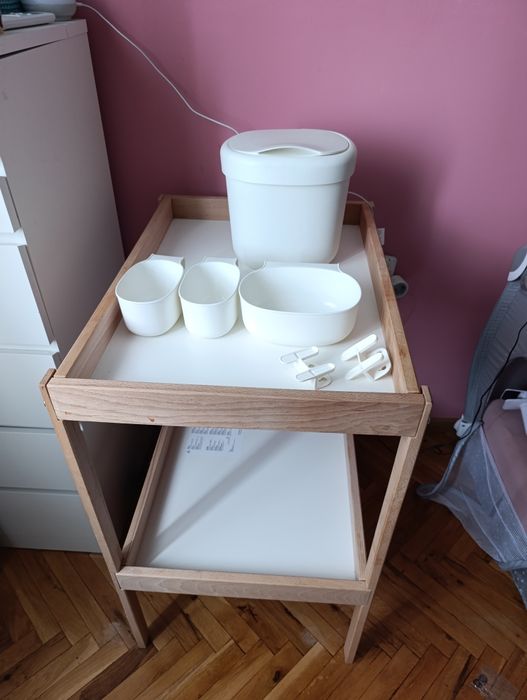 Маса за повиване с комплект кошнички IKEA