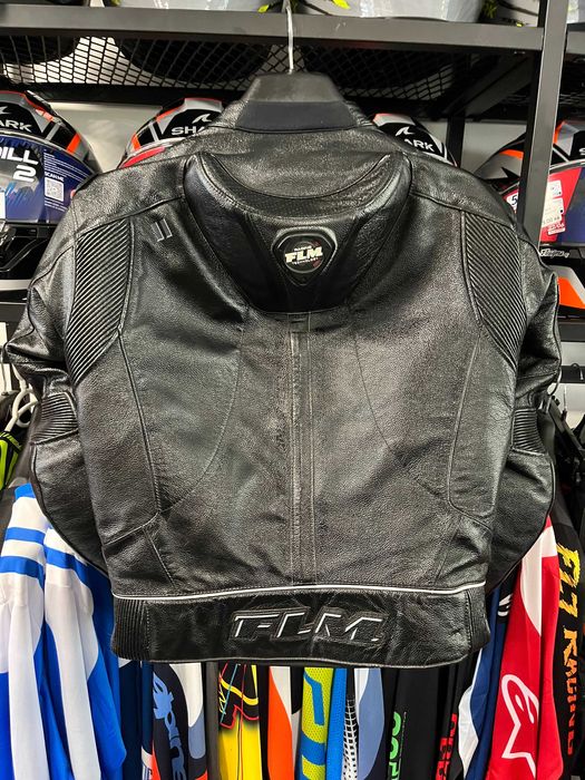 Кожено яке за мотор FLM SAFE MAX 2.0 размер 50-М,гърбица,протектори