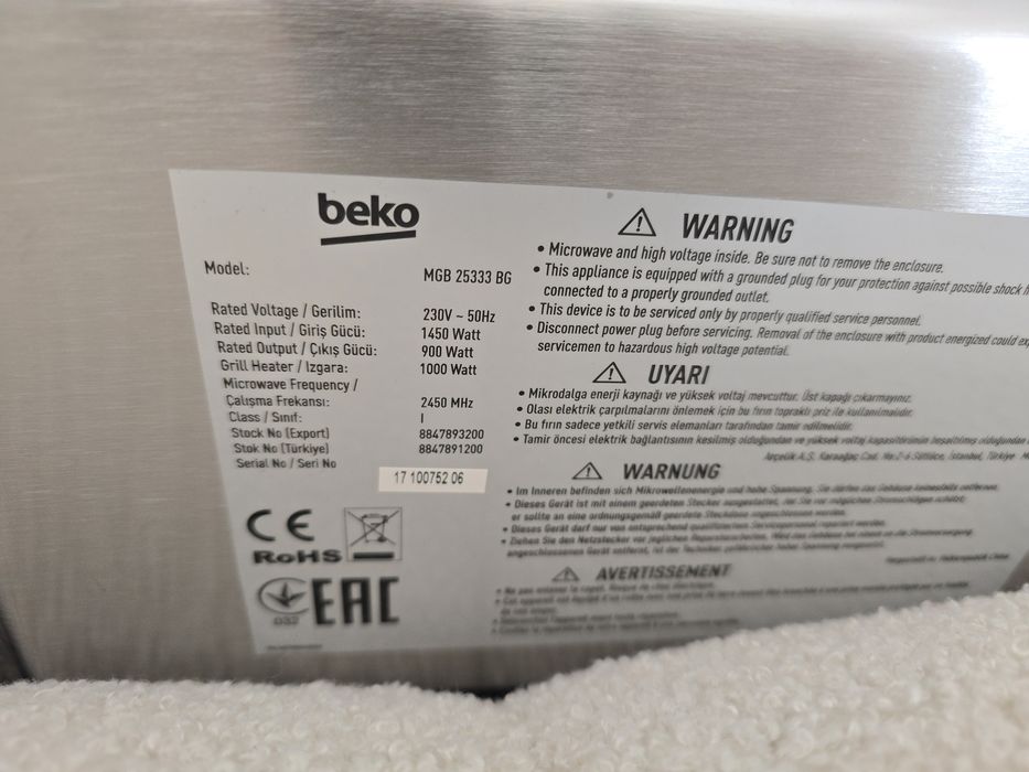 Cuptor  microunde BEKO incorporabil