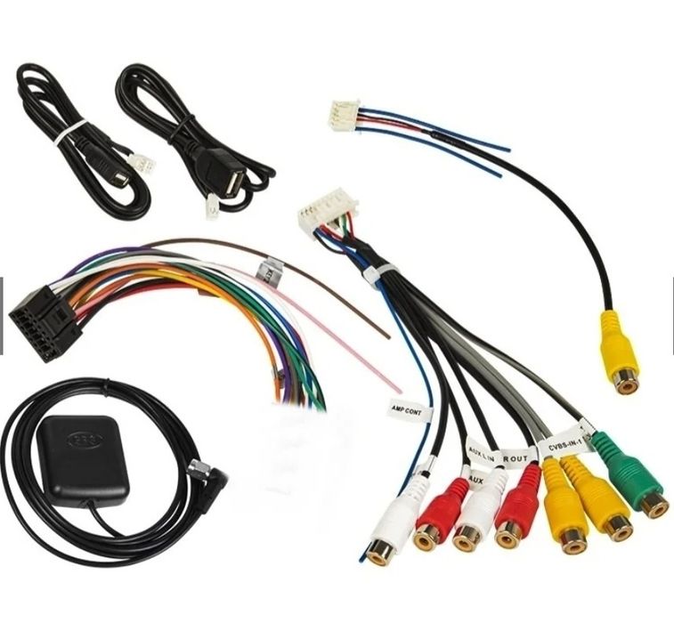 Adaptor conectori tablete android GPS auto mufe ISO