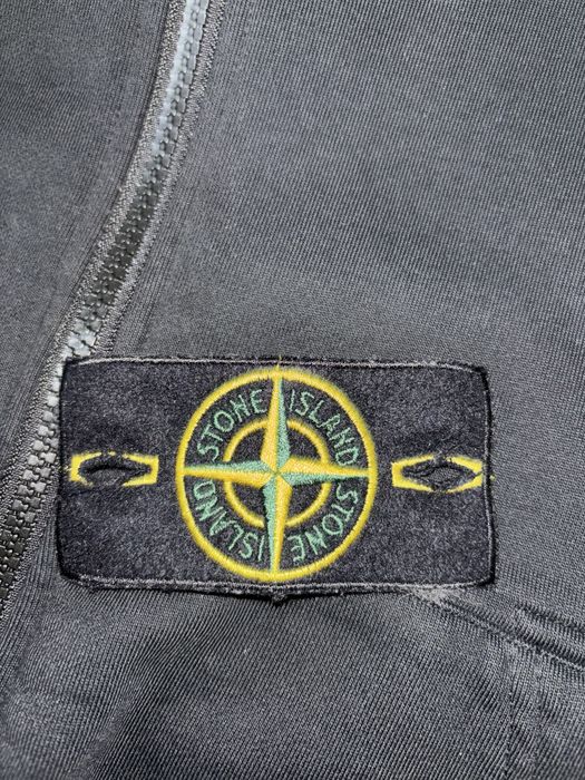 Stone island zip up hoodie