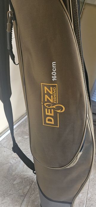 Троен твърд калъф dezz fishing 160см