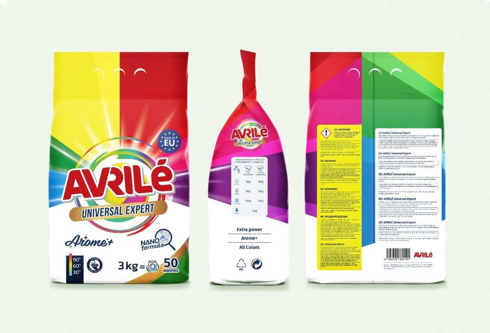 Стиральный порошок Avrile Expert, с нано - формулой, 1.5 кг