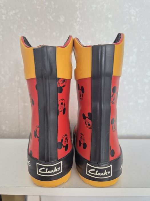 Детски червени ботуши за дъжд Clark's EU20,5/UK4,5 с Mickey Mouse/Мики