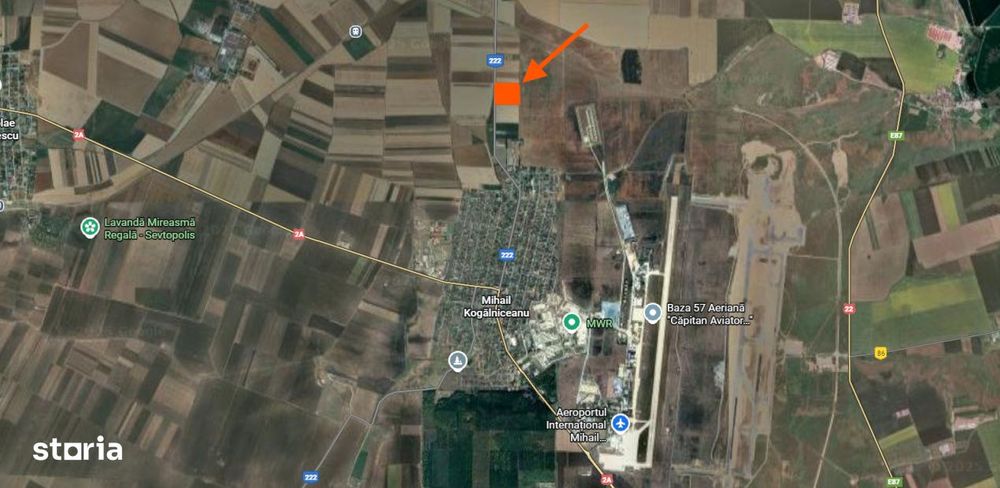 Teren intravilan 7ha, deschidere 234m la drum judetean, Mihail Kogalni