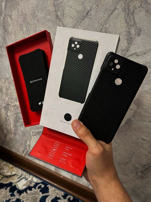 Google Pixel 4a 5G (128GB) — Дорогие аксессуары (Kevlar, Spigen)