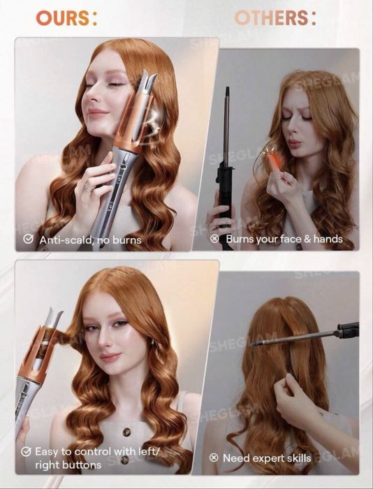 Автоматична маша за къдрене на коса - 25 мм