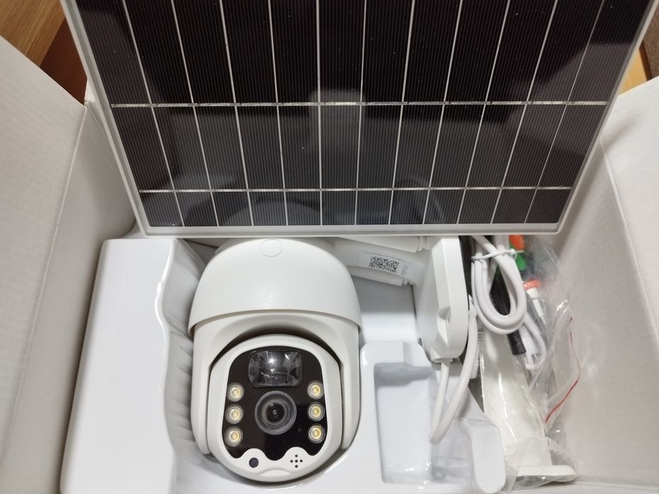 Camera Supraveghere Solară 4G, Cartela SIM, Wireless, 6acumulatori