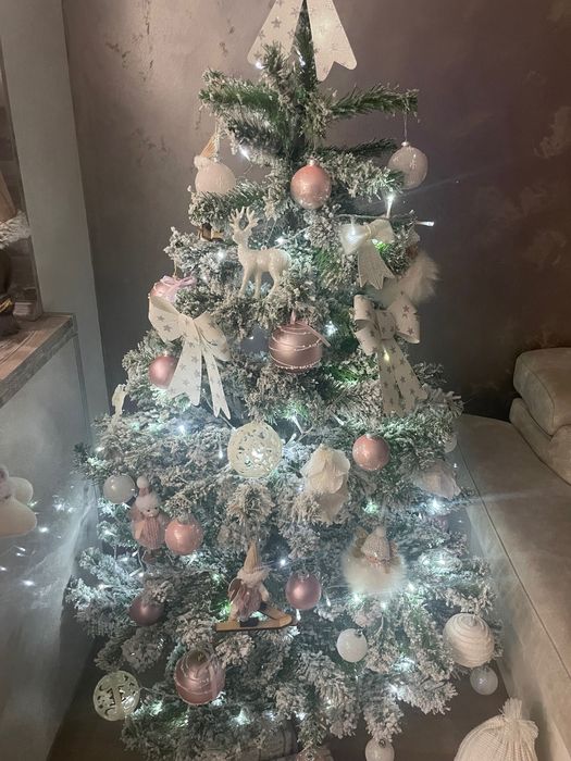 Коледна елха-3D,луксозна,заснежена