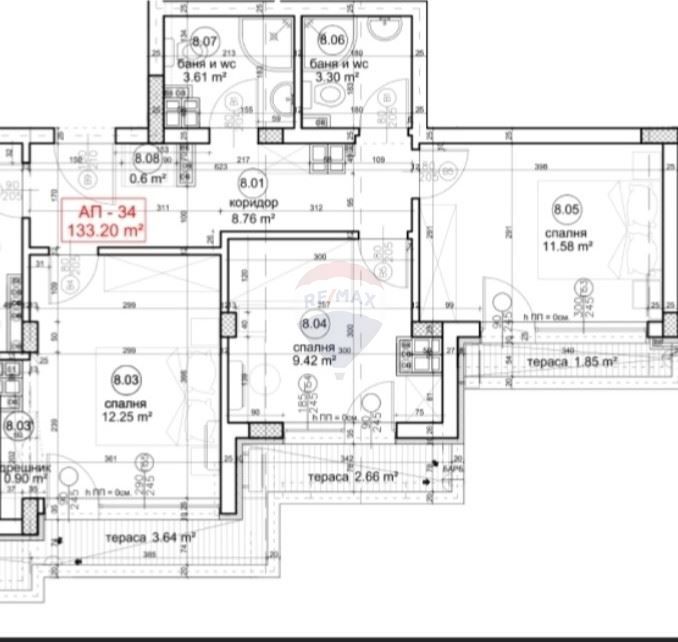 Апартамент с три спални за продажба, до УМБАЛ "СВ. Марина" гр.Варна,