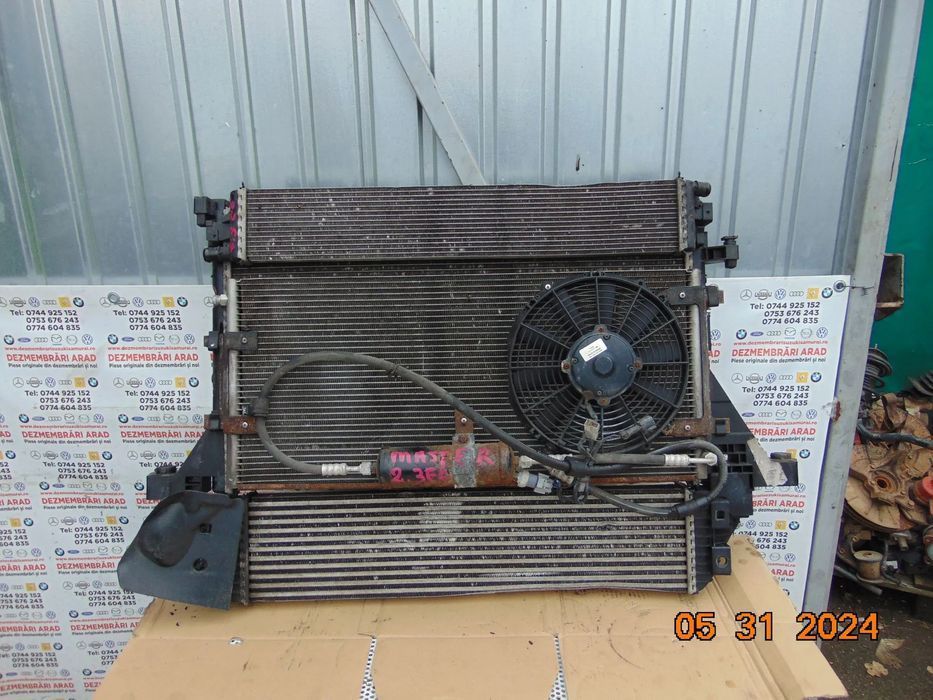 Radiator Renault Master radiatoare apa clima intercooler ventilatoare 2.3 euro 6 opel movano