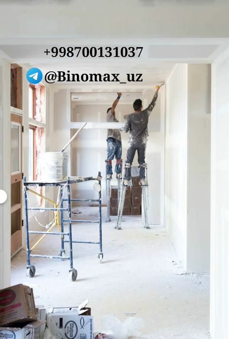 Механизированная Шпаклёвка и  покраска