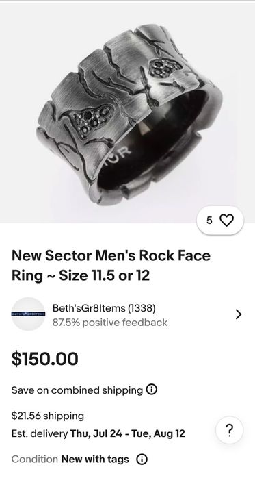 Inel Sector rock face black