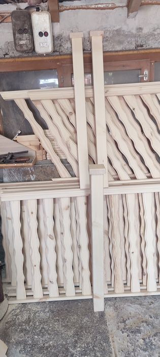 Дървен парапет по размер
