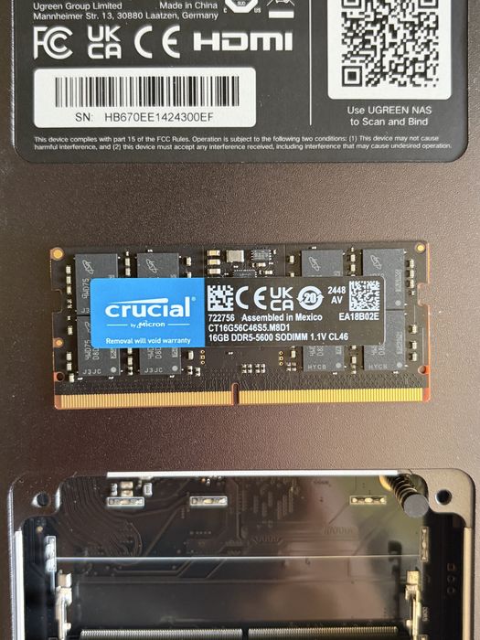 UGREEN DXP2800 NAS + 16GB RAM + 2×2TB Seagate IronWolf + 2×512GB Lexar NM620 NVMe SSD