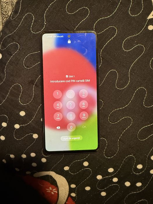 Vând Samsung Galaxy A52S in stare buna de functionare nu ia cartela sim