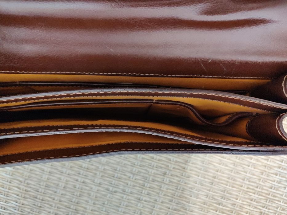 Geantă bărbați "OFFICE" din piele NATURALĂ