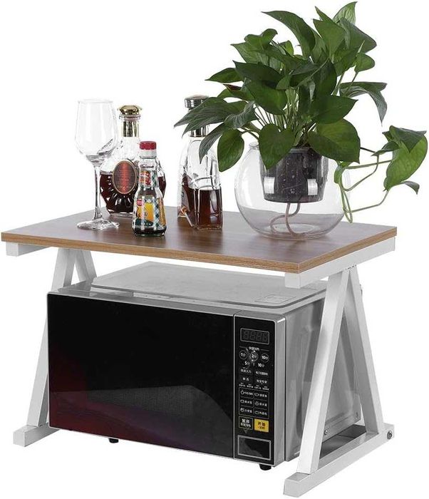 Дървена стойка за микровълнова фурна, плот  12