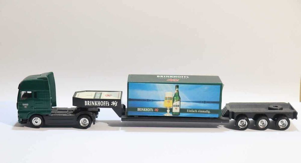Модел камион 1/87 3броя тема Бира MACK  MERCEDES BENZ Ман Tuborg