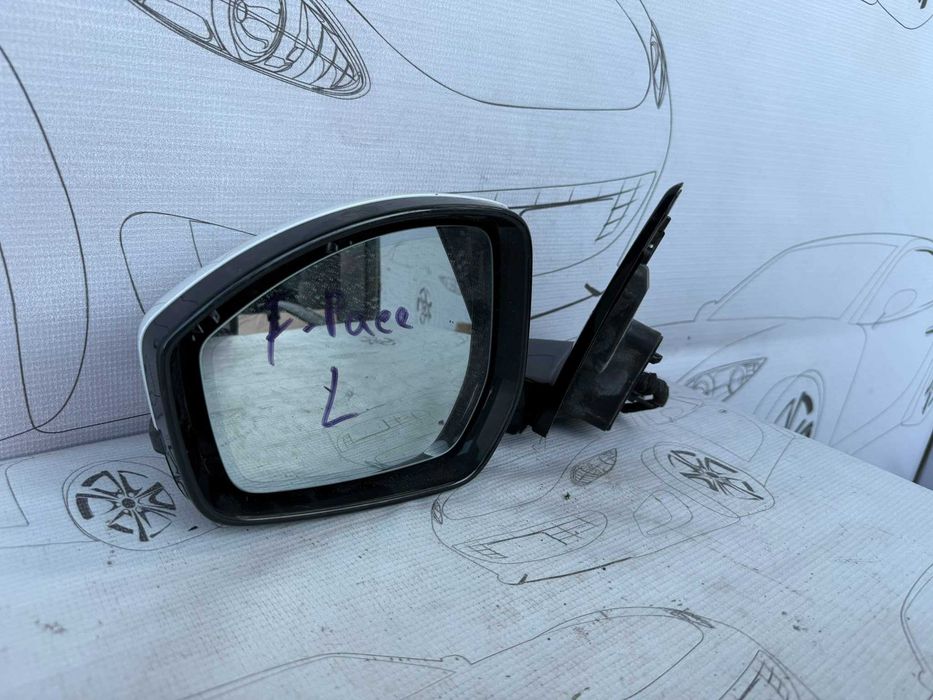 Oglindă Retrovizoare Stânga Electrică 12 Pini Jaguar F-Pace HK8317E699CAA / [2016-2026] / (5C3)