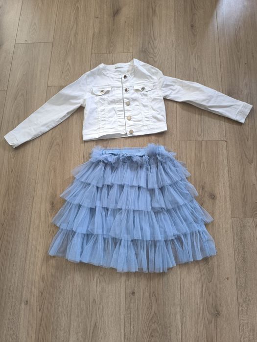 Поличка и дънково яке р.8-9 год.