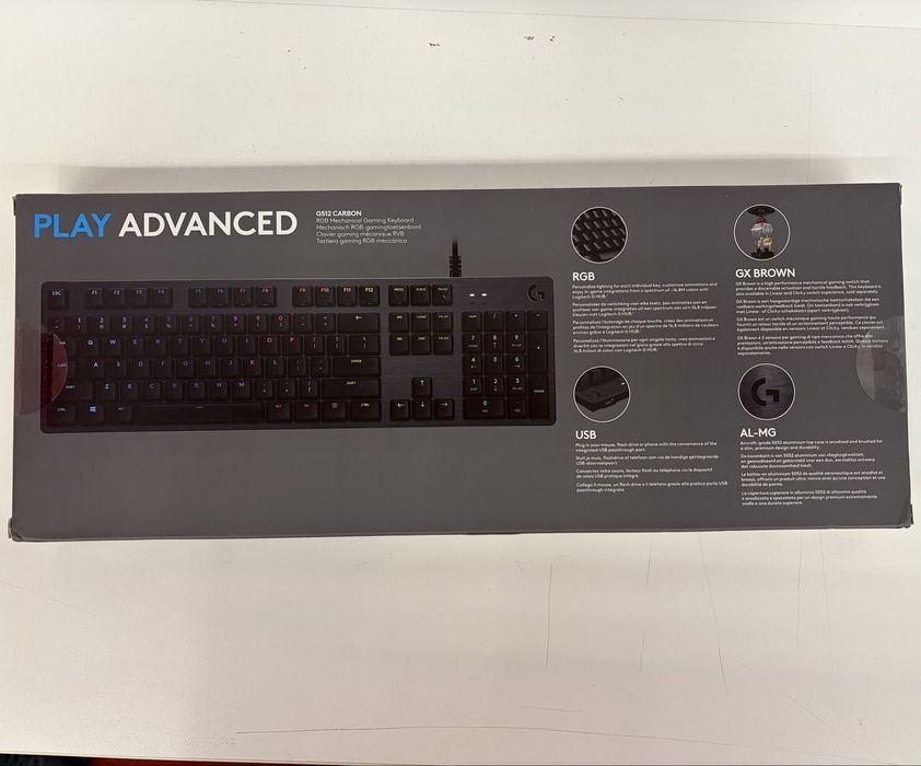 Tastatura Gaming Mecanica Logitech G512 GX Brown Tactile - Nouă