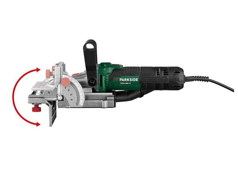 НОВИ! Фреза за плоски дибли Parkside 900W адаптер за прахоулавяне