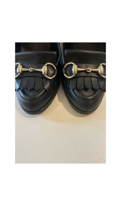 Gucci horsebit heels обувки