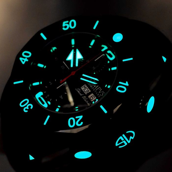 НОВ - TEMPVS COMPVTARE Shark Watcher 47 mm Black