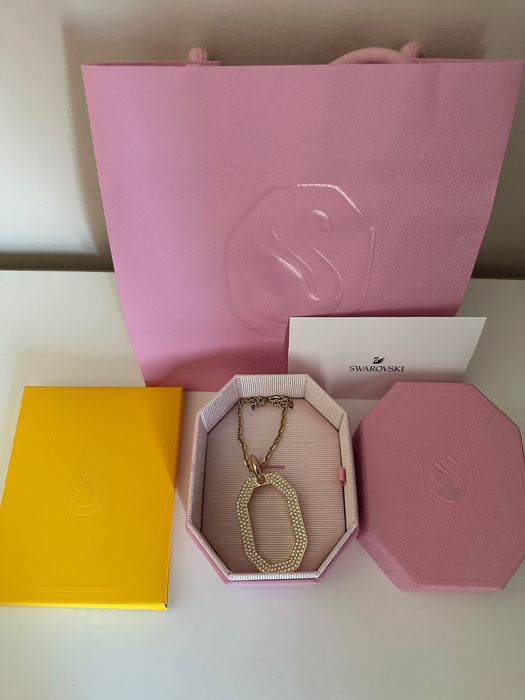 Колие Swarovski златно