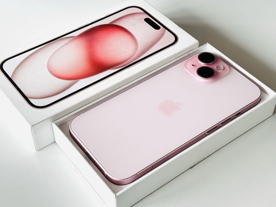 НОВ! Iphone 15 128GB Pink Гаранция 1 година